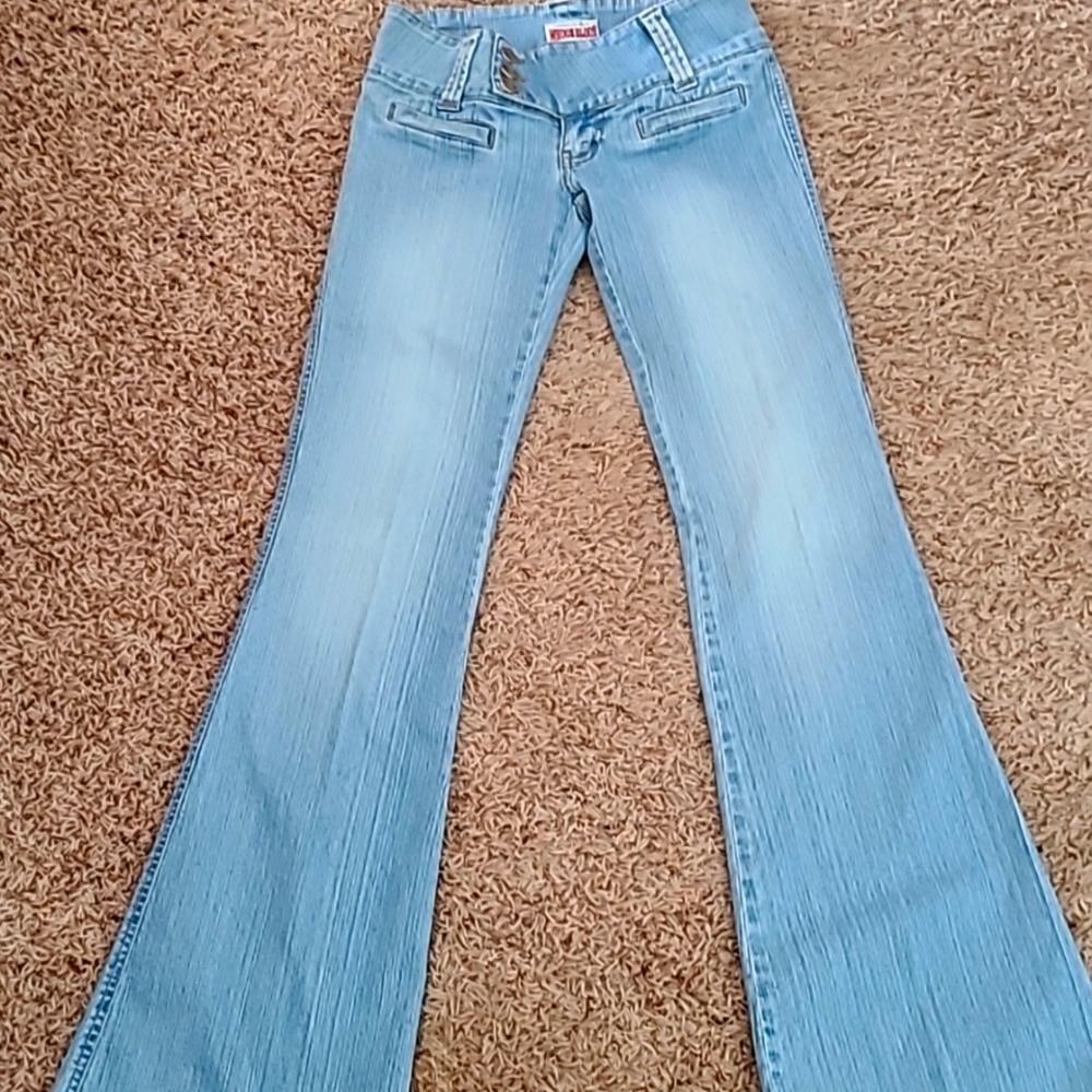 Whooz Blooz vintage jeans , light wash, next to new